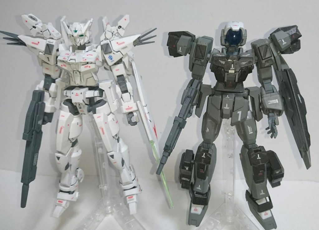 上記の通り、Gストライカー部隊での運用を想定したアデルの高機動型になります。
肩や膝などGストライカーの意匠を取り入れてみました。