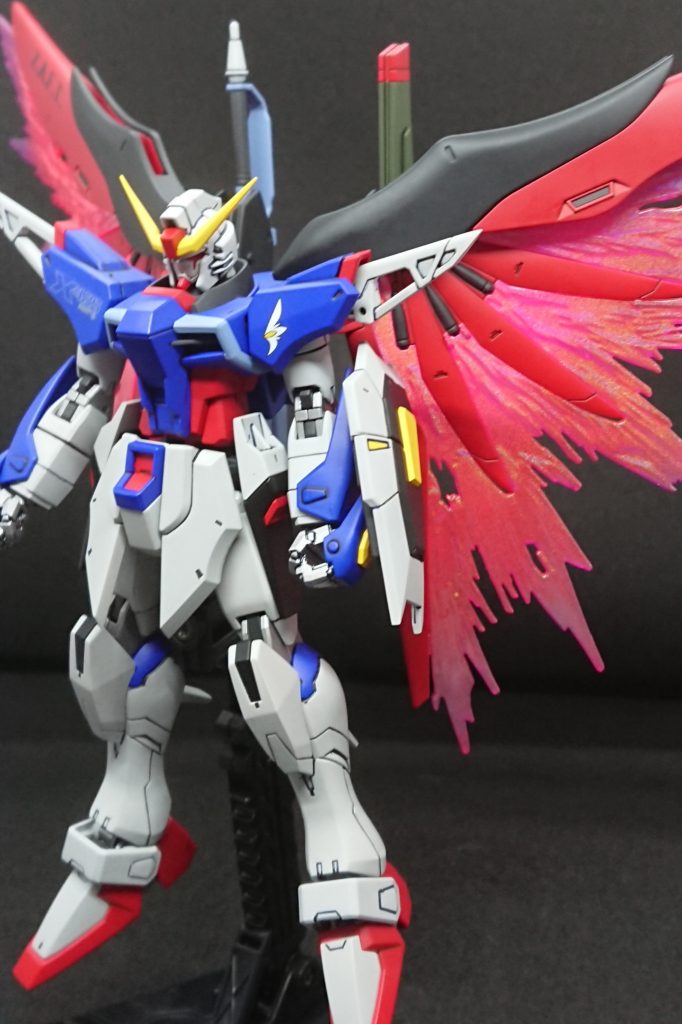 白部:ガイアニュートラルグレー2
赤部:クレオスサンダーバーズカラーのレッド
青部:ガンダムカラーEXAMブルー1
黄部:ガンダムカラーMSイエロー
黒部:クレオスウィノーブラック
ライフル:クレオスエンジングレー
フレーム等ダークグレー部:ガイアニュートラルグレー5
武器ダークグレー部:ナスカカラーフロストマットブラック
アロンダイト&胸部ライトブルー:ティターンズブルー2&クールホワイトをベースに適当に混ぜ混ぜ