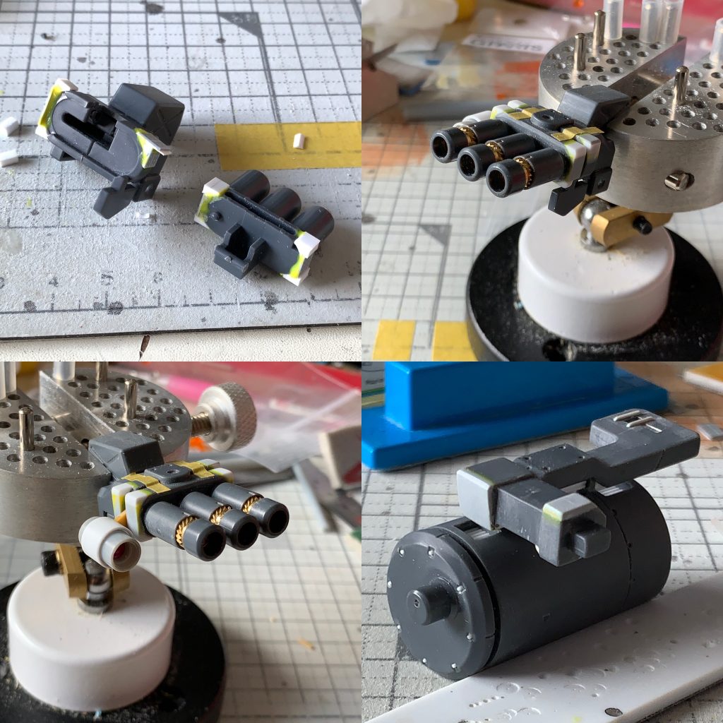 ３連ガトリングなどの改修作業