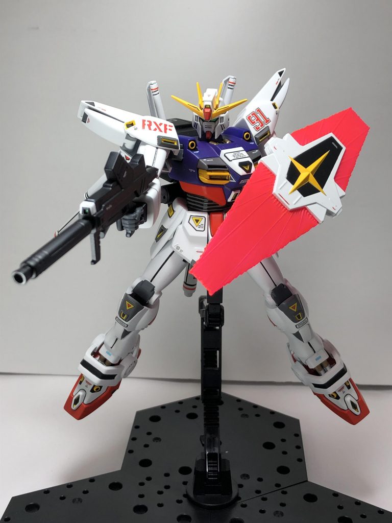 ビームライフルかまえ 自然な感じです