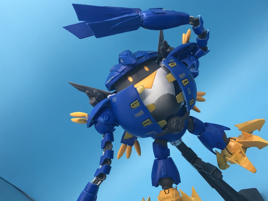中々カッコかわいいな機体ができた感じはしました(◦ˉ ˘ ˉ◦)鉤爪は割と想像したのと同じに出しました!