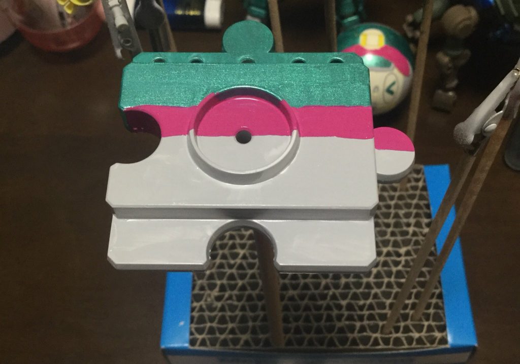 台座もはやぶさカラーで着色しました＼( 'ω')／