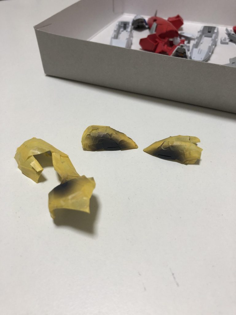 マスキングして塗り分け