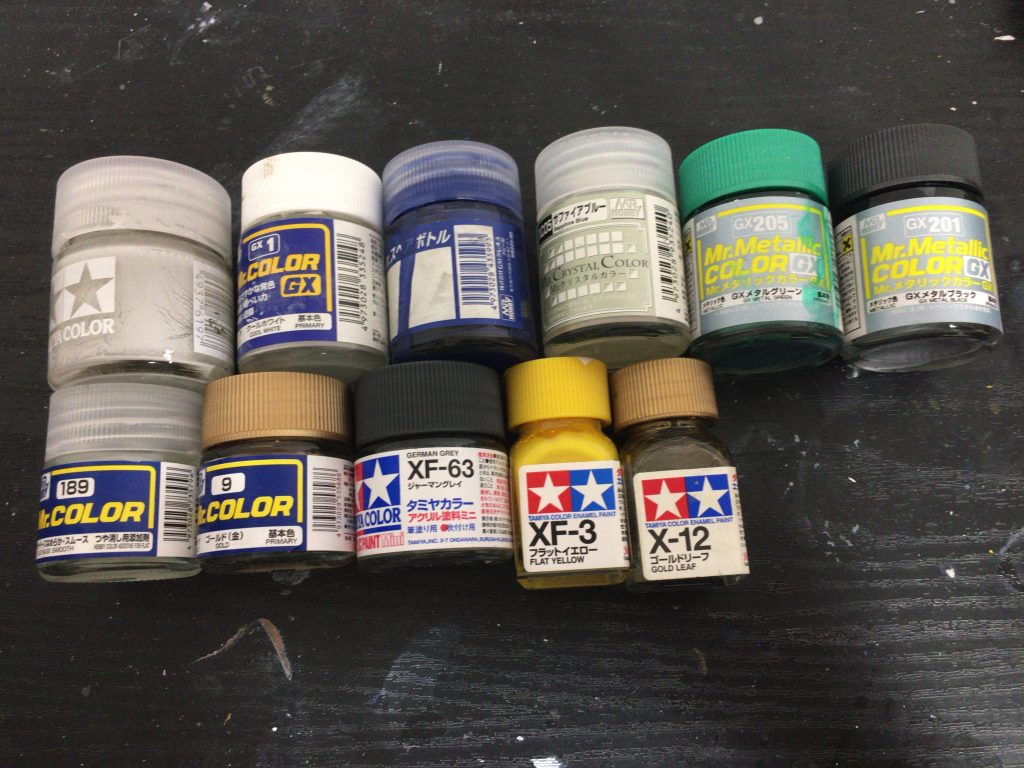 おまけの使用した塗料たちです