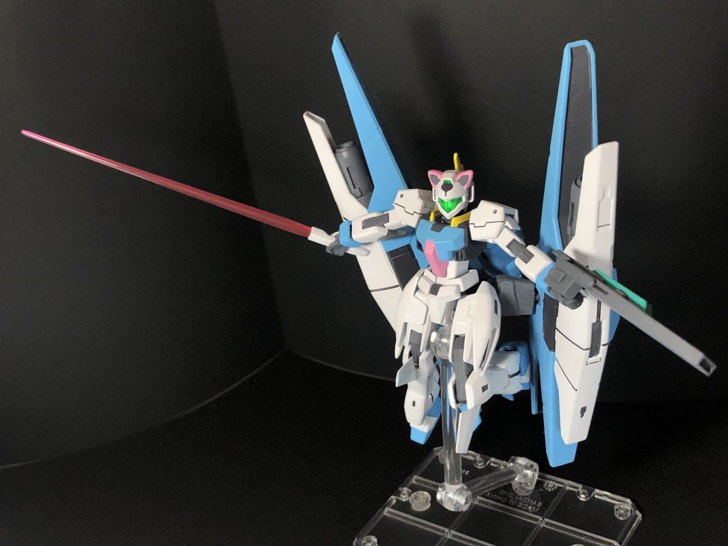 □GNビームサーベルGNアーチャーの標準装備と同じであり、サイドアーマーに搭載されている。□GNミサイルGNアーチャーの標準装備と同じである。□GNバルカン機首部に2門内蔵。牽制などに使用される。