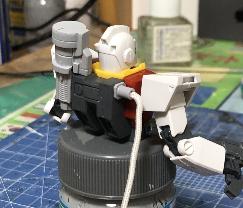 エネルギーパックは、カスタマイズキャンペーンに付属していたビームガトリングガンの本体のものを使用しました。