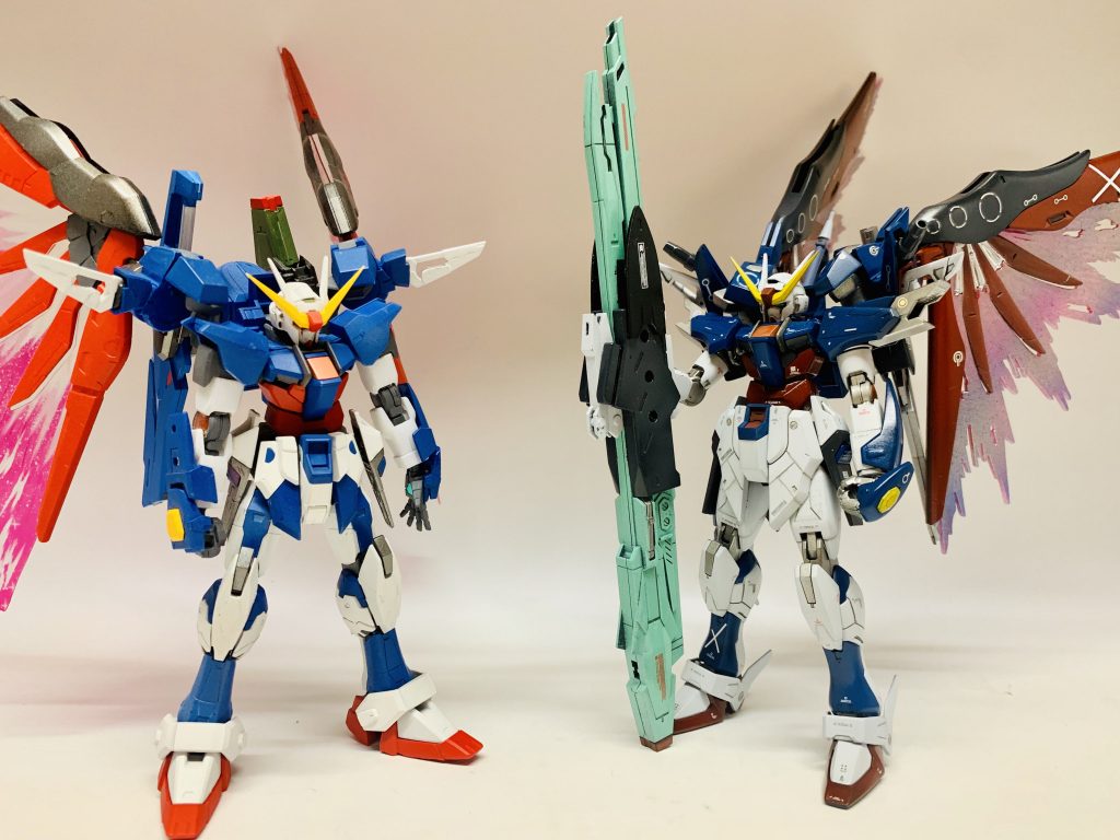 前作との比較。

最後まで見て頂きありがとうございます！ずっと再チャレンジしたいと思っていた作品だったので完成出来て良かったです。バスターランチャーもうまくまとまったし( ´ ꒳ ` )ﾉ

スローペースですが作品増やしていこうと思いますので今後もよろしくお願いします(((o(*ﾟ▽ﾟ*)o)))