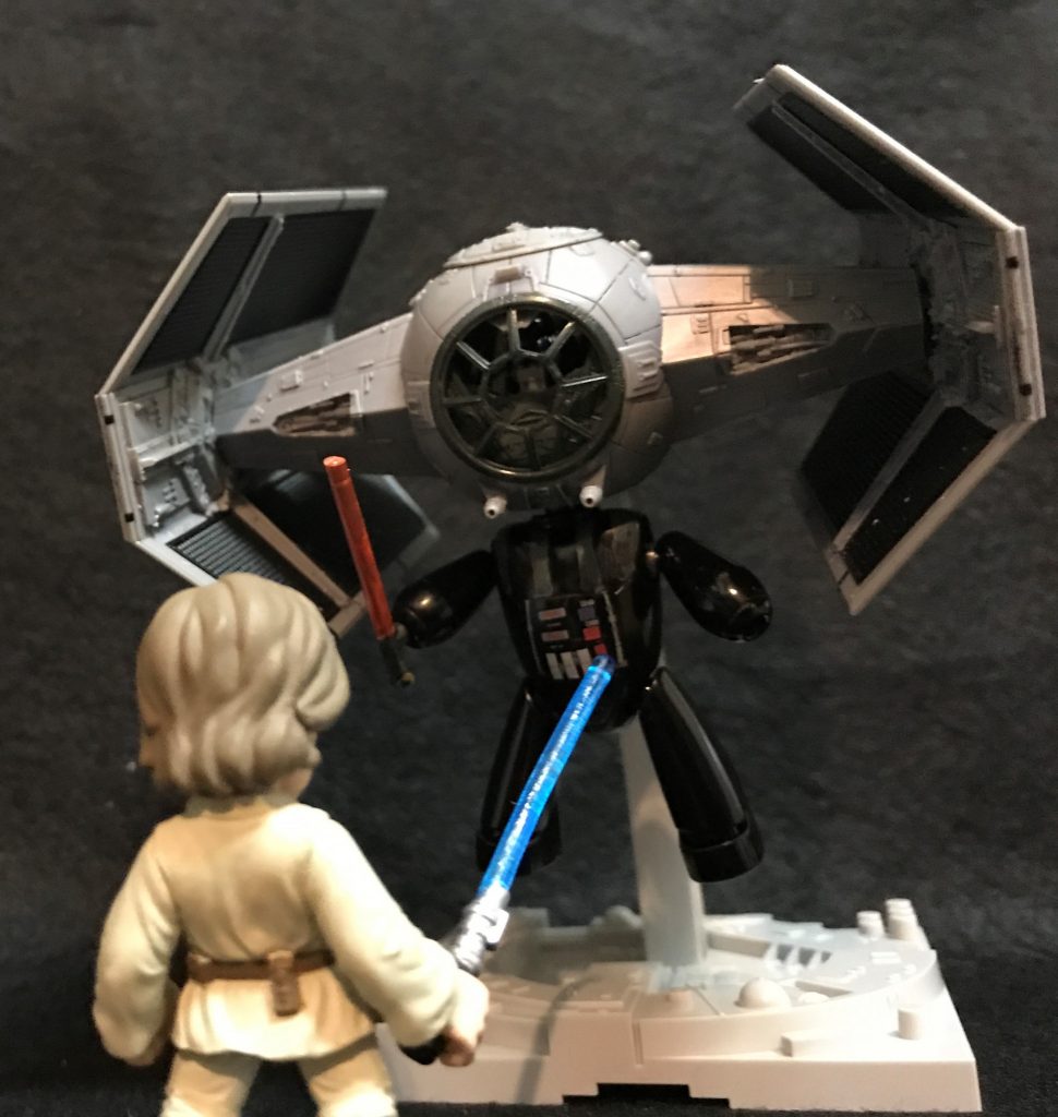 フォースは共にあるな。しかしお前はまだジェダイではない。
The Force is with you. But you are not a Jedi yet.