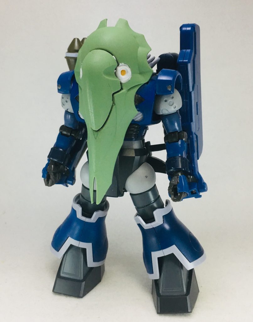 追加装甲として、SDクシャトリヤのバインダーを装備するとかに。
ビームをシャットアウトする事が可能になりました!
これで勝てる!と息巻いている感じです。