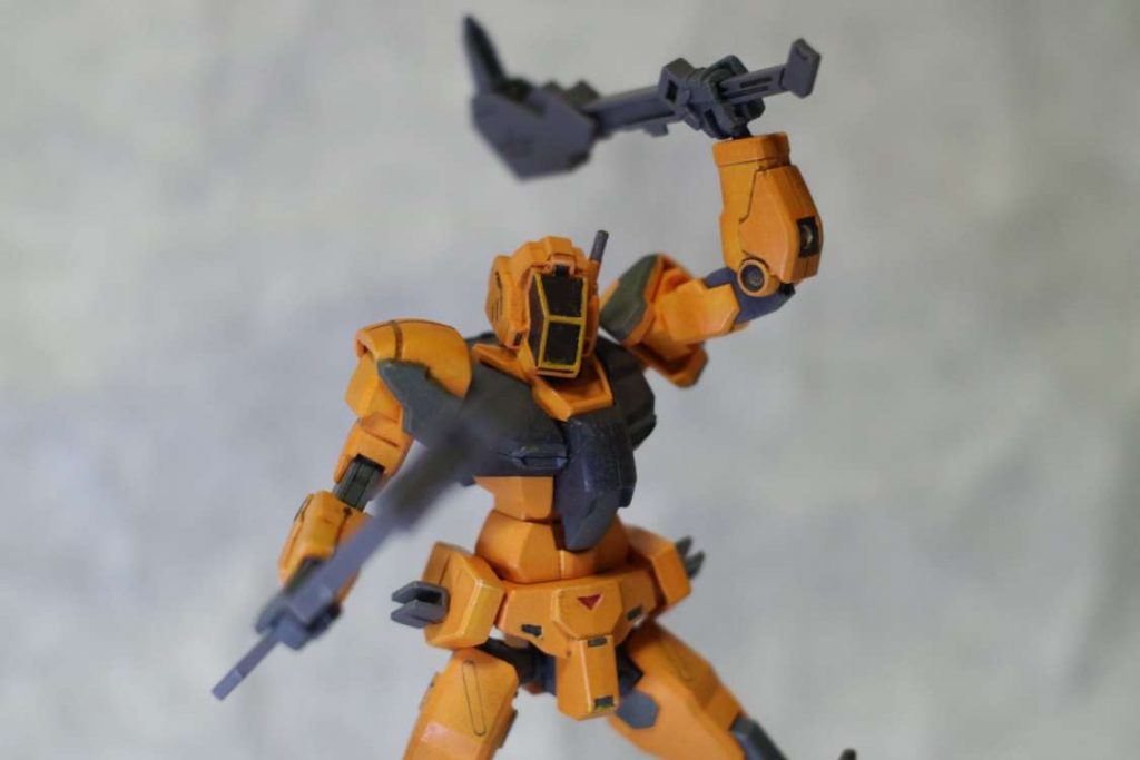 アクション5。バルバトスの変形メイスを。祭りっぽさありますね。わっしょい。