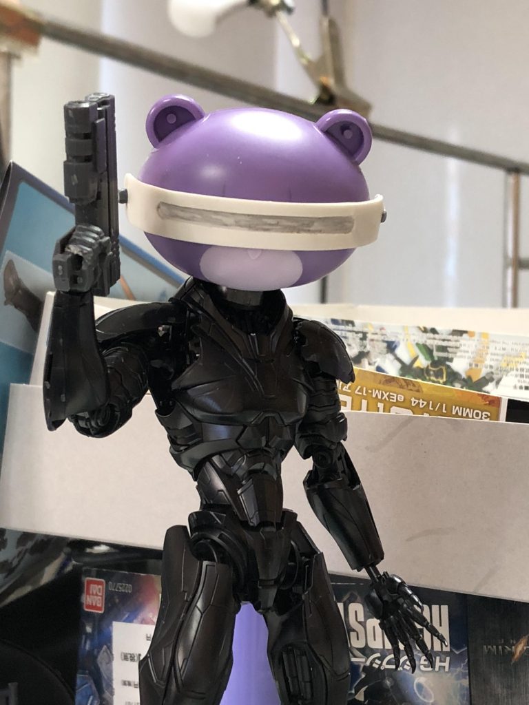 完成に至る道のり。
ボディパチ組みして、改造工程1時間でコレ。ほぼ出来てます。