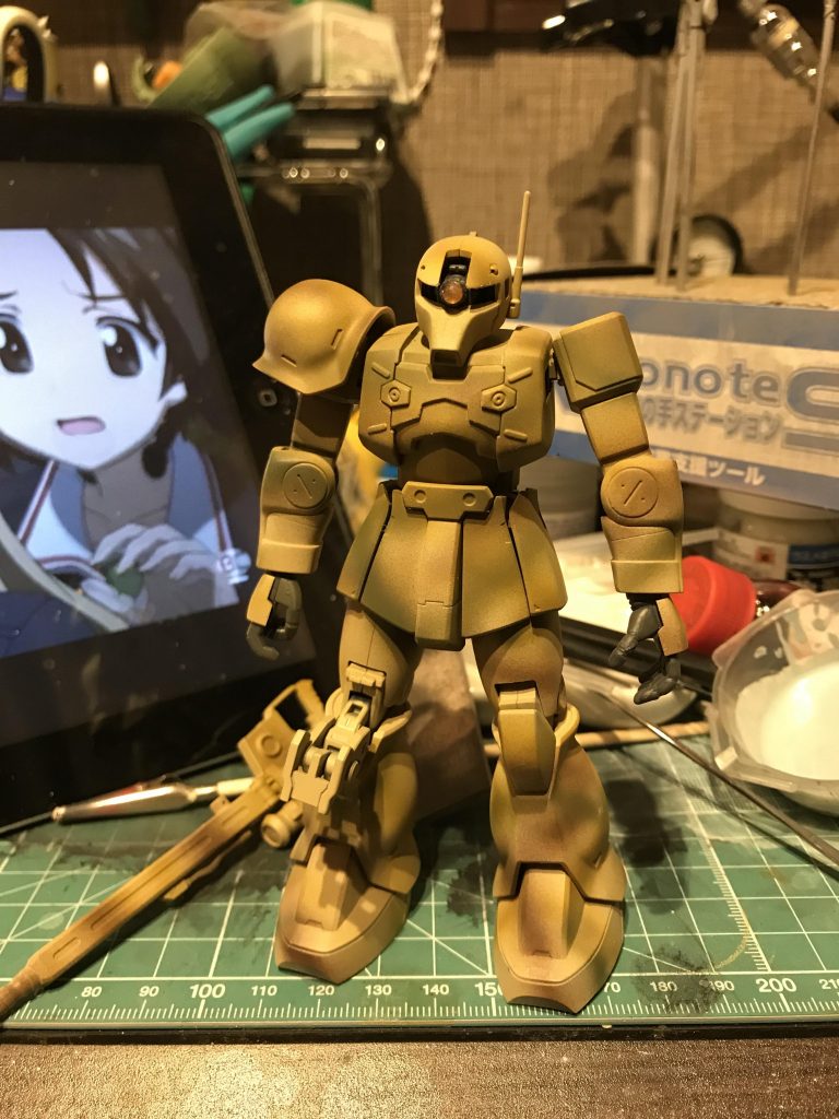 深夜にモスグリーンを吹きます。