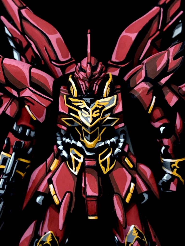 1/144 シナンジュ イラスト風–2枚目/制作者：@j_gunaka