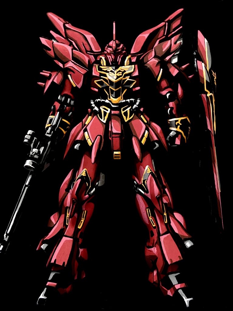 1/144 シナンジュ イラスト風–3枚目/制作者：@j_gunaka