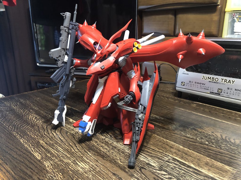 工作工程が全て終了し、塗装前の状態。