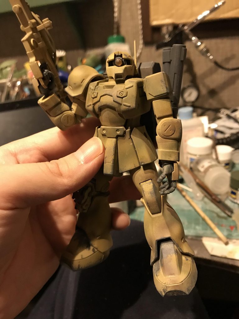 未明にウェザリングやらウォッシングして終了です。
ドイツ戦車のようになってしまったのは、この作成時に某戦車アニメの全話、OVA、劇場版、最終章見てしまったのが強く影響したと考えられる。