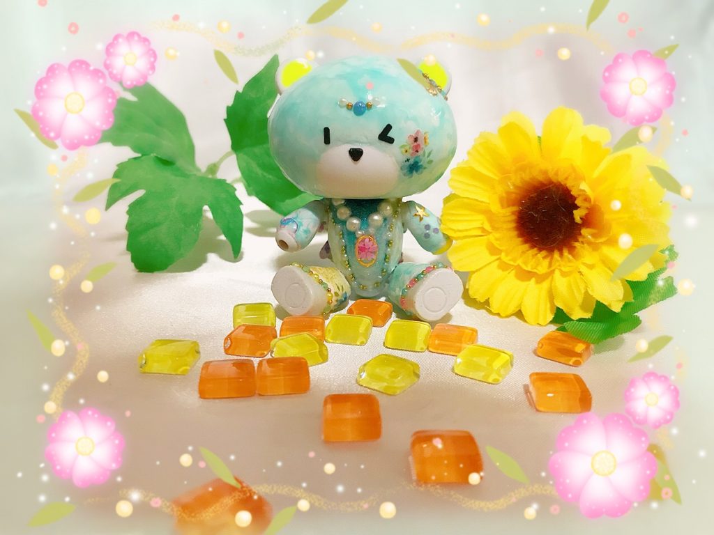 陸に上がったバージョン。
これから徐々に色が変わるのかな…?
という設定でした!
…お付き合いありがとうございました( ̄▽ ̄;)