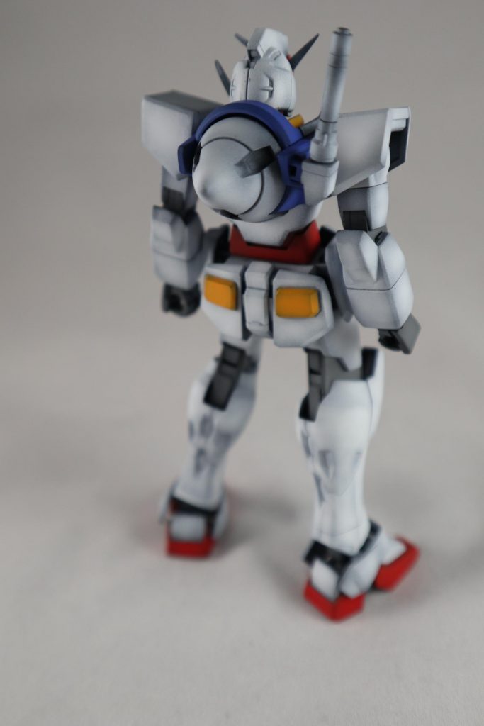 各方面。
キットの色分けがシンプルなのでとても優秀。明るめに塗ったつもりです。
脚部の細かい塗り分けはしてないです。