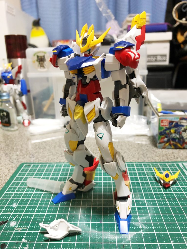 全然写真撮ってなく、これしか無かったですw
頭部と太もも以外はそのままですね。