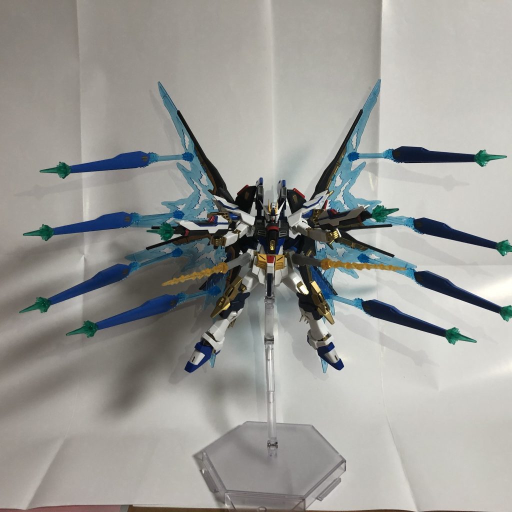 フルバースト!
プレバンの光の翼エディションを購入しポージングしました。
画面に収めるのに苦労しました笑