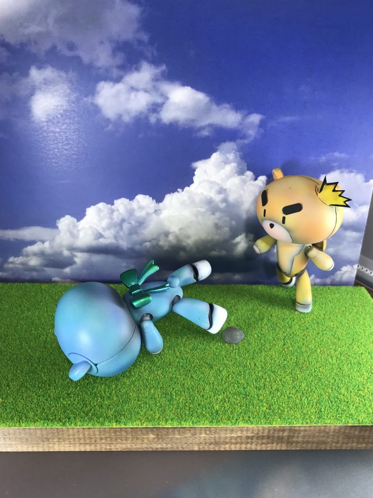 まてまてー！えっ！∑(OωO )