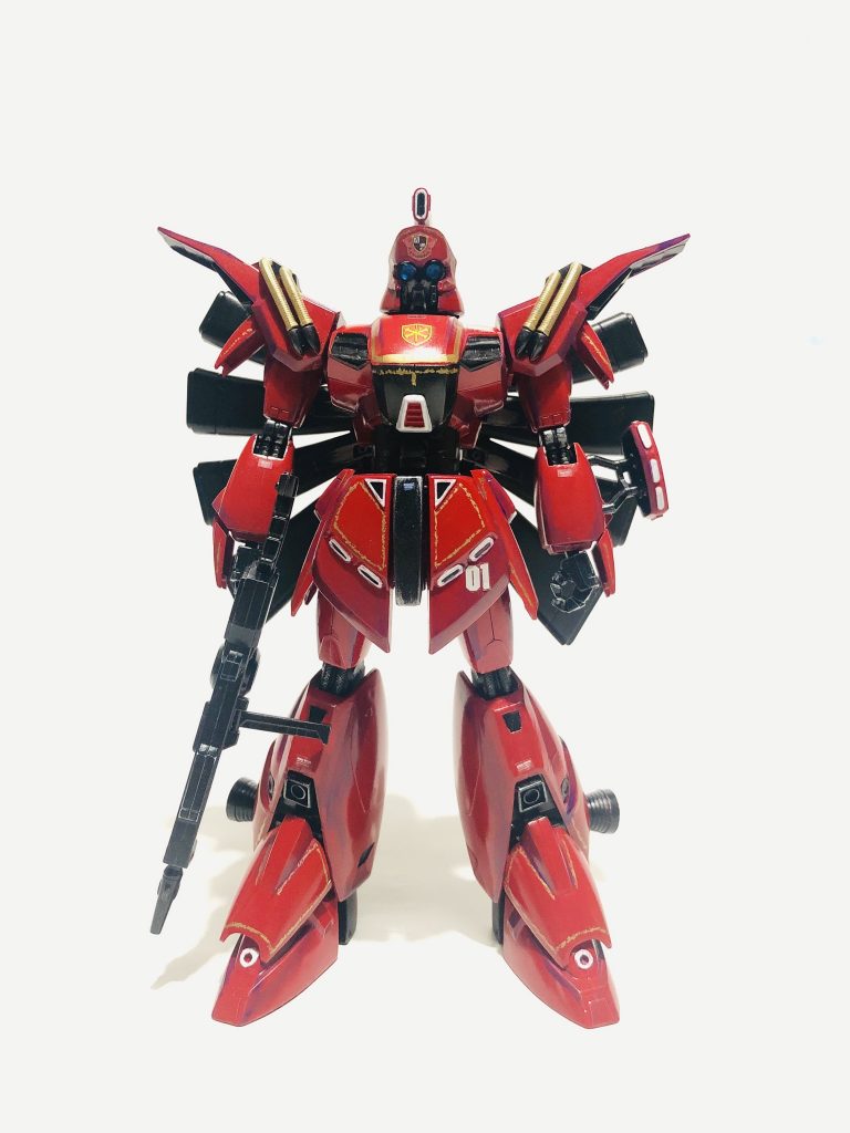 まえ

主な変更点は「ハイブリッドデュアルセンサー」と呼ばれる丸眼鏡。

赤い眼鏡ではないですがクロスボーン・バンガードと言ったらこれ。

めっちゃ好みだ☆