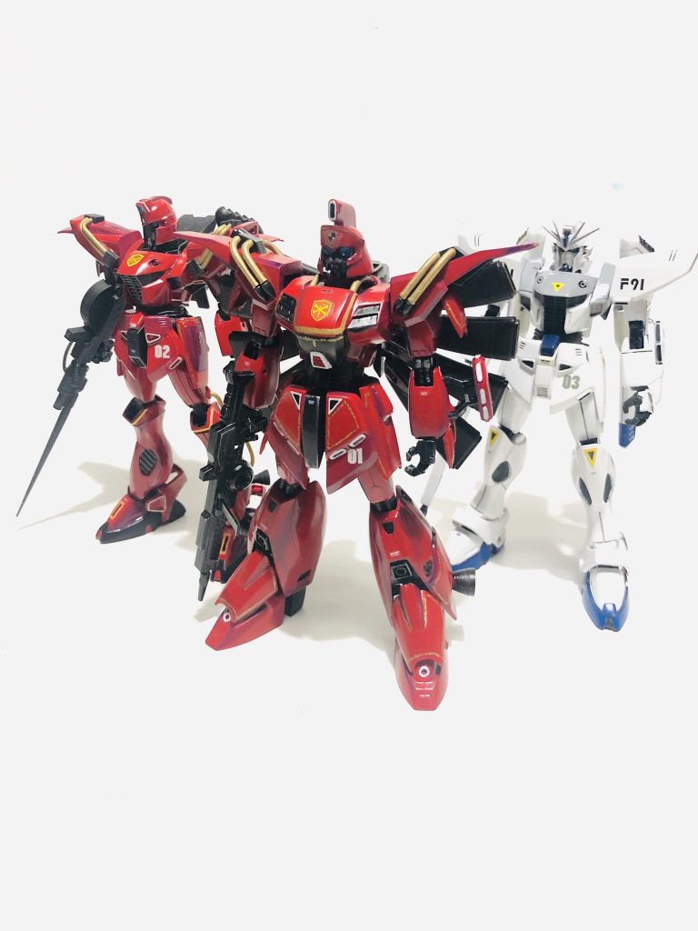 そろいぶみ

姉妹機的な妄想設定で3機並べました。

赤の先鋒「レッドバンガード」今後増やしていこう。