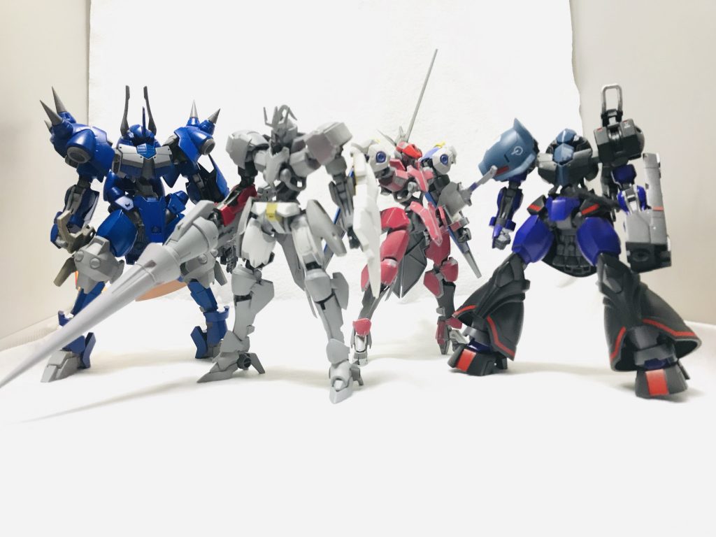 革命軍残党。トールギス (アルミリア)を助ける謎の黒い機体設定で制作開始しました。早くコイツらも完成させたい。