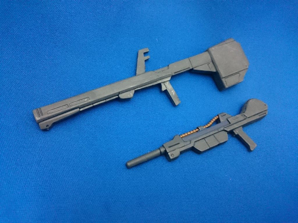 塗り分け後墨入れと艶消しクリア塗布