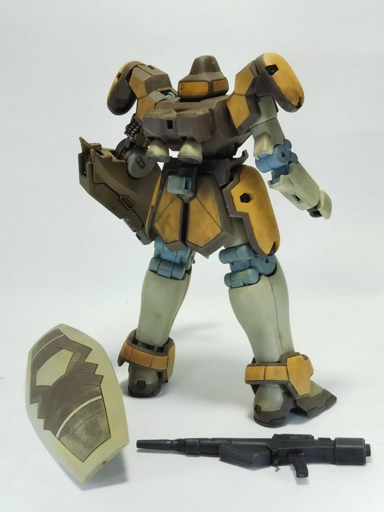 HGマグアナック発売日に計4時間弱の超突貫で作りました!バルバトス腕以外は成形色にウェザリング&トップコートの簡単仕上げ。