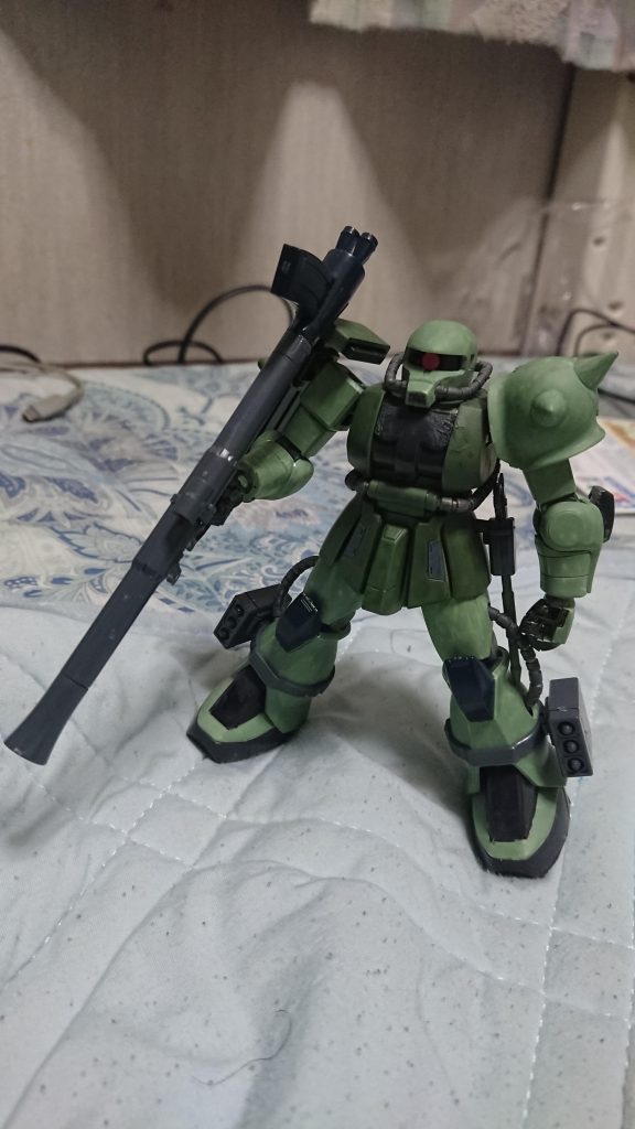 【製作レシピ】
HGUC MS-06 量産型ザクII ￥1000
HG ザクIIJC型 ¥800
タミヤちぢむ透明プラバンB6 ￥200