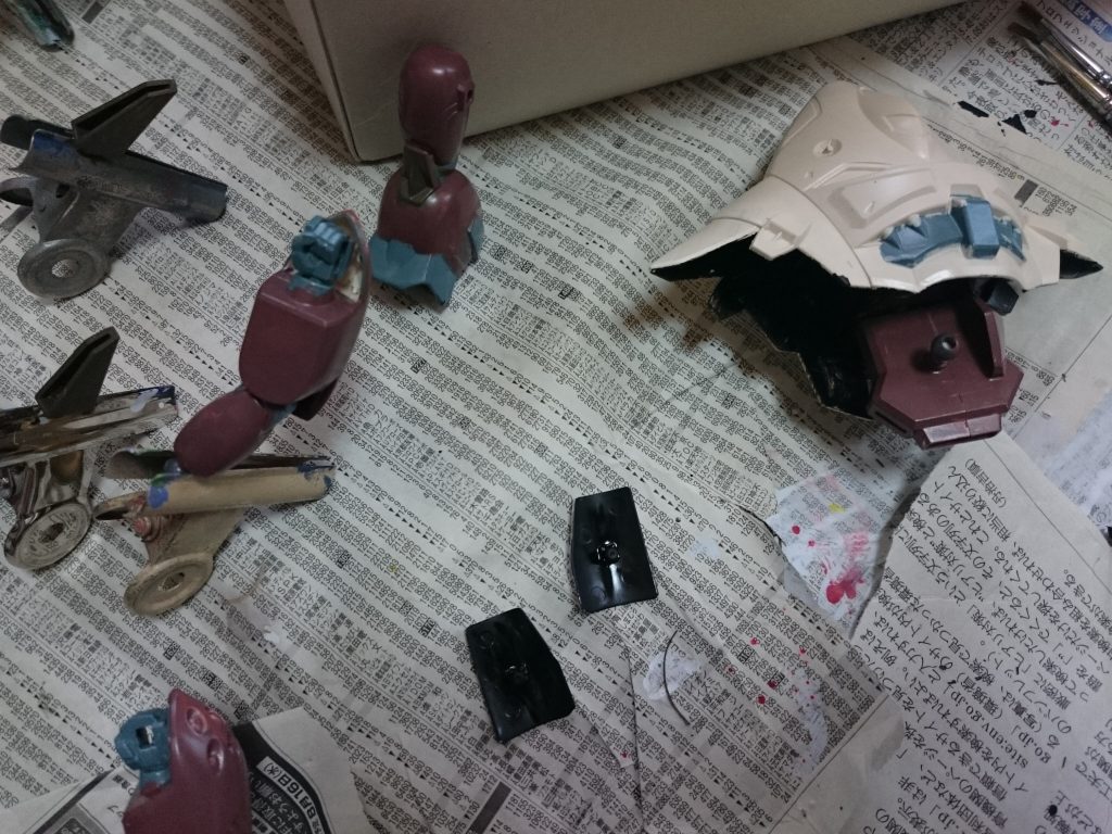 筆塗りですが結構面倒くさいですね