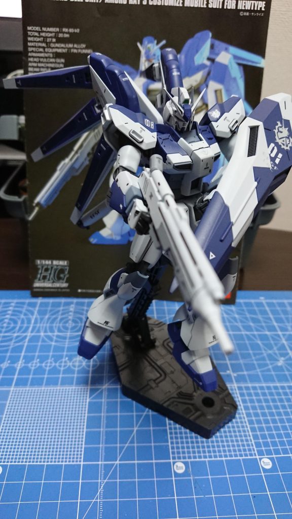 ライフルの色分け、上部のバレルを黒く塗った方が良かった気がします。