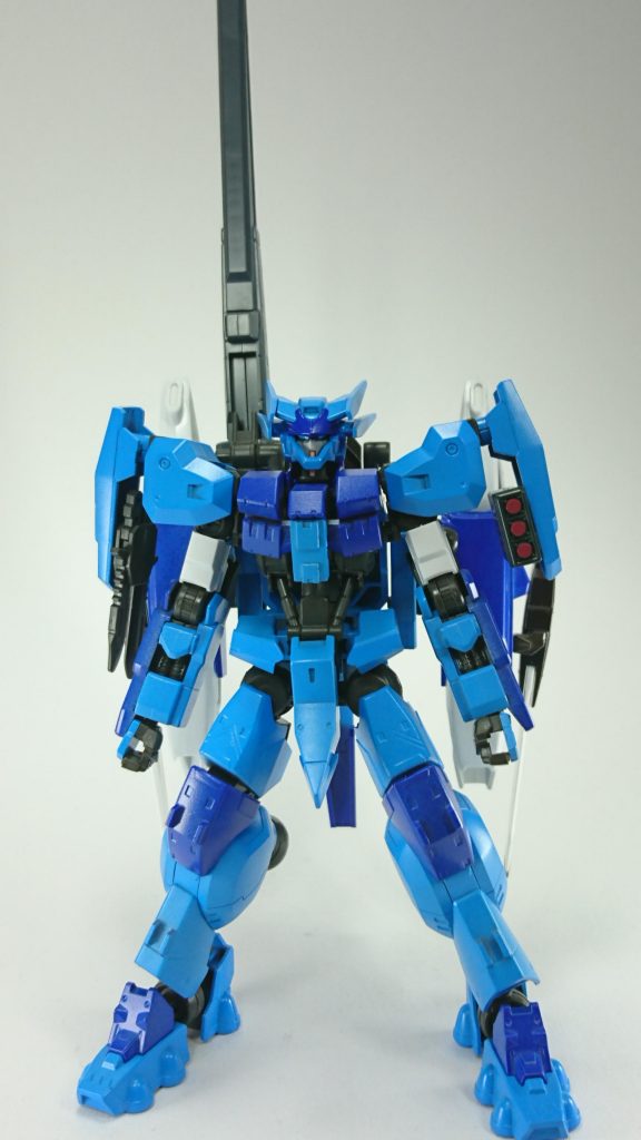 正面
カラーリングはマヴラブオルタネイティヴの不知火から
青が多すぎと思ったがやっぱりそうだった(焦り)