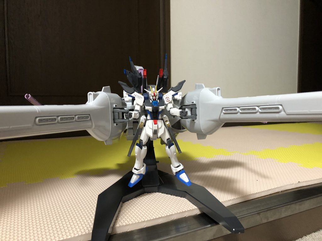 エターナルフリーダムミーティア装備
ちょっと心配でしたけど思いのほかすっぽり入りました。