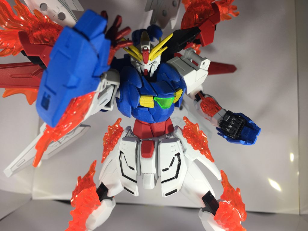 「俺のこの手が真っ赤に燃えるっ!」
「正義を掴めと、轟き叫ぶっ!