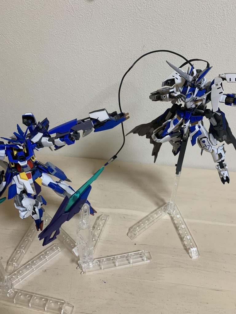 自分の愛機とライバルという設定なのでいずれはこういう絵になるんだろうなと想像してます。
勝てる気がしない。