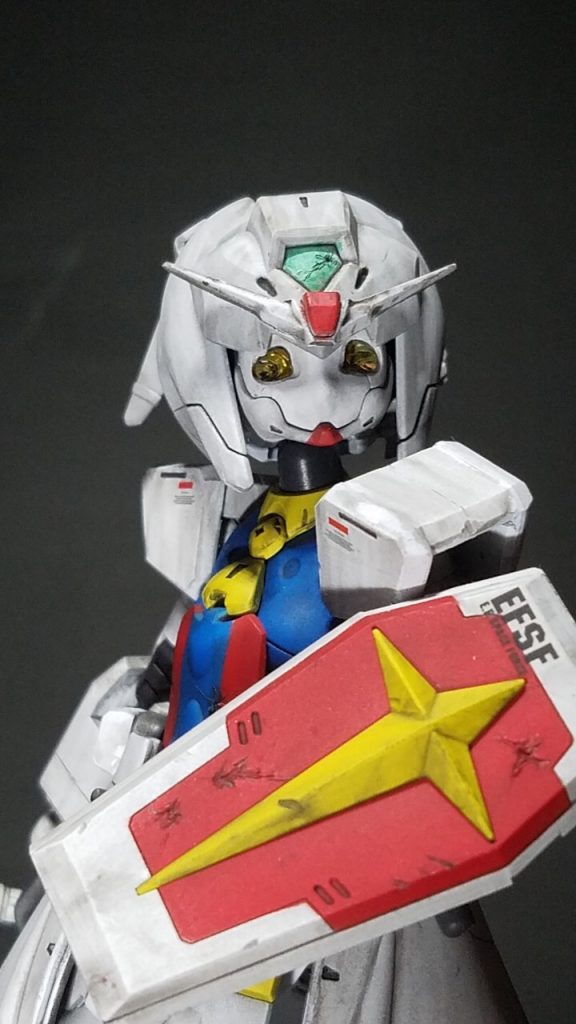 シールドも同じくインパルスの物を...。
ダメージ加工や汚し、やり甲斐のあるパーツでした('ω')