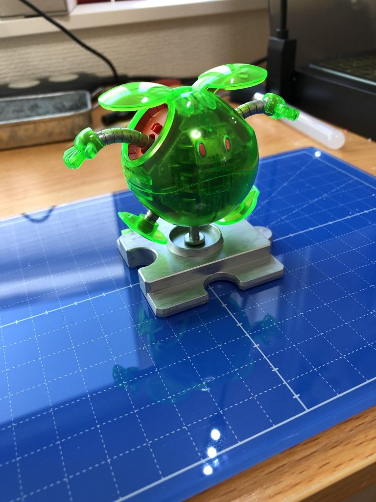 台座の筆跡がいい感じなアルミ感を出せた気がしてます(ﾟ∀ﾟ)