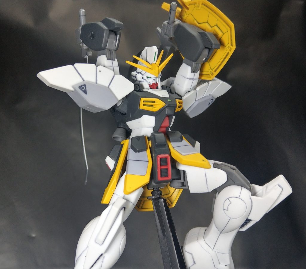 ヒートショーテルを構え