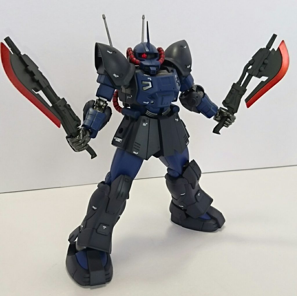 ヒートホークは発熱状態で塗装しました。