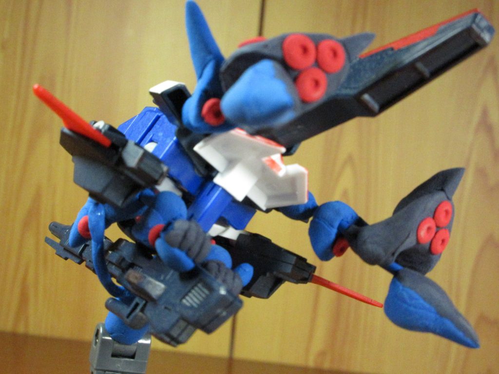 バックショット。
背面に集中したバーニアの数もスタイリッシュ!
YouTubeにも動画を投稿しているので、
宜しければ感想を教えて欲しいです。
https://www.youtube.com/watch?v=ZAoo3ip2Erg