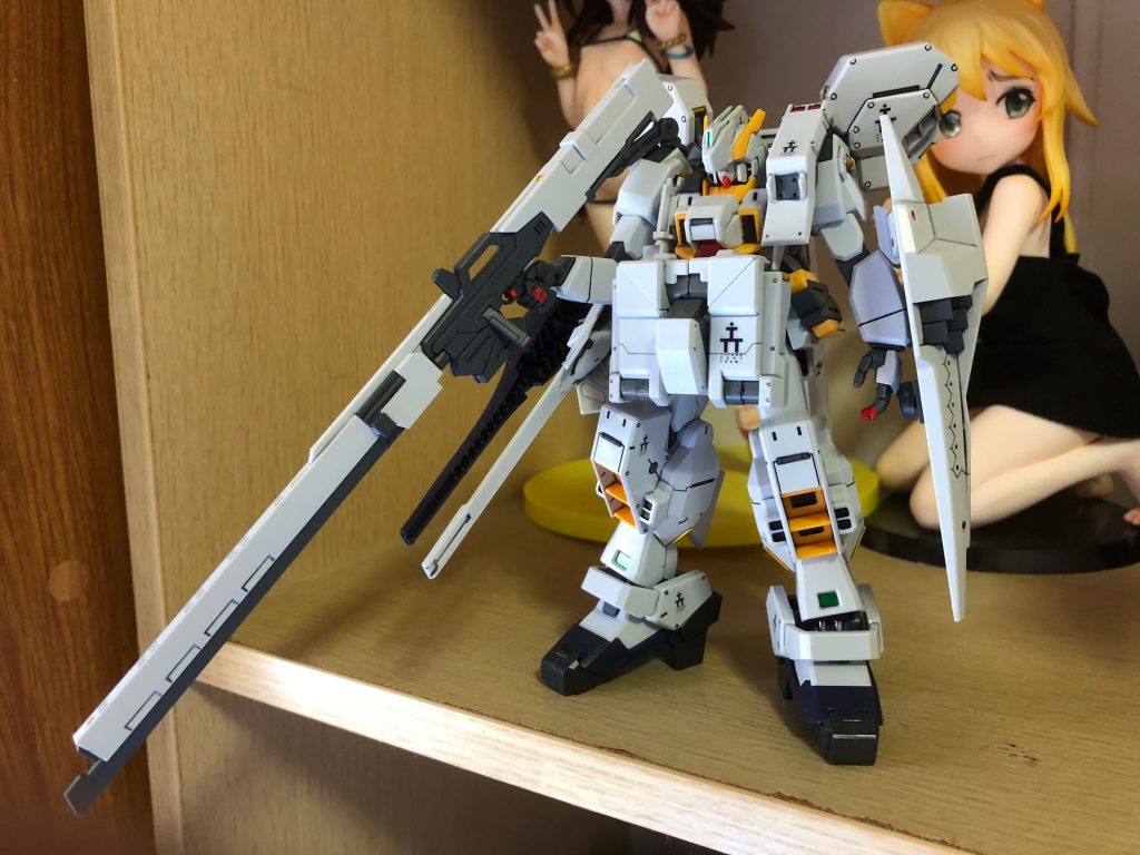 ベースとなった「ヘイズル改」が2005年のやや古いキットですので、プロポーションはいいものの、設定どおりにするにはかなり部分塗装が必要となります。各パーツどこかしらには筆でチマチマと色を入れています。