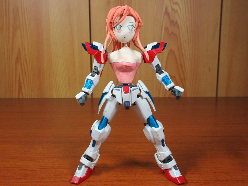 全身像。
このアングルだと頭の大きさが目立ちます。
外見のモデルはカミキ・ミライなんですが、
このスタイルでは読モにはなれないでしょう。
改良の必要性を感じます。