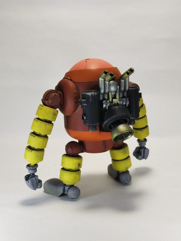 後ろ。マフラー部の焼けと全身のウェザリングは上手く塗れた気がします…！