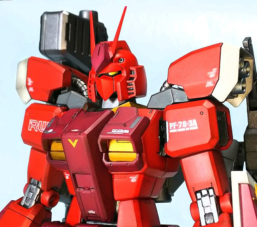 バストショット。
機体はウェザリングマスターCセットで若干のメリハリをつけた。