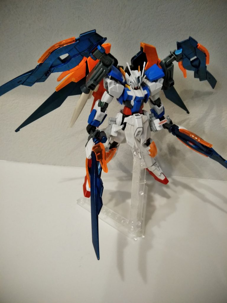 カレトヴルッフ炎
ダブルオー系のドライブ接続にゼロ炎のバックパックを接続しています