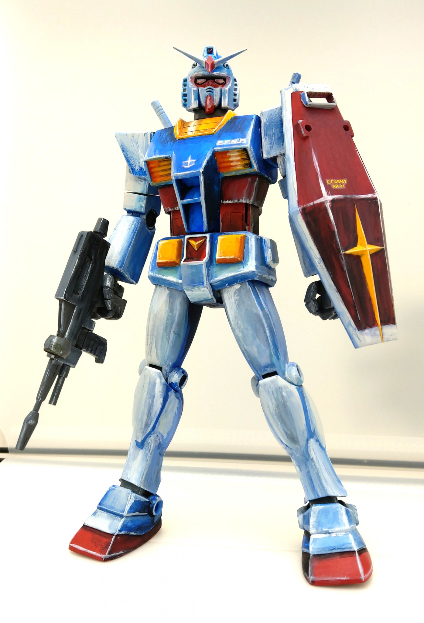 旧キット 1 100 Rx 78 Gundam リアルタイプ Umecyoさんのガンプラ作品 Gunsta ガンスタ