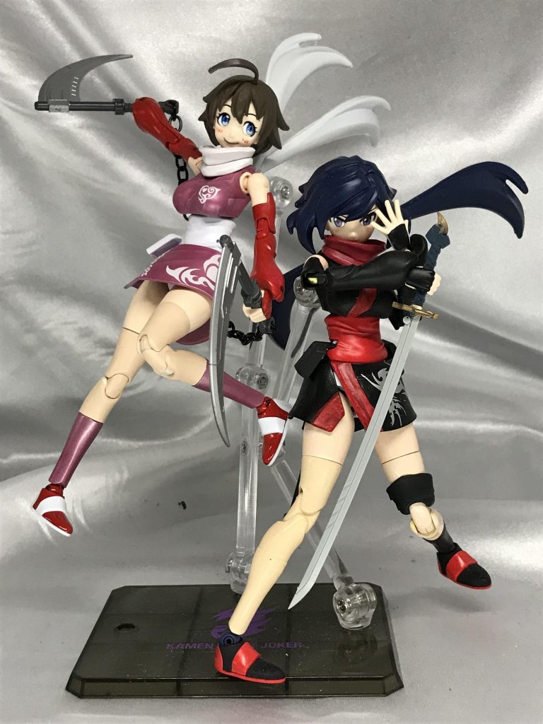 二人セットで。
アヤメさんを落ち着いた色にした分対比でナミさんがより派手に見えで嬉しいです(///▽///)
