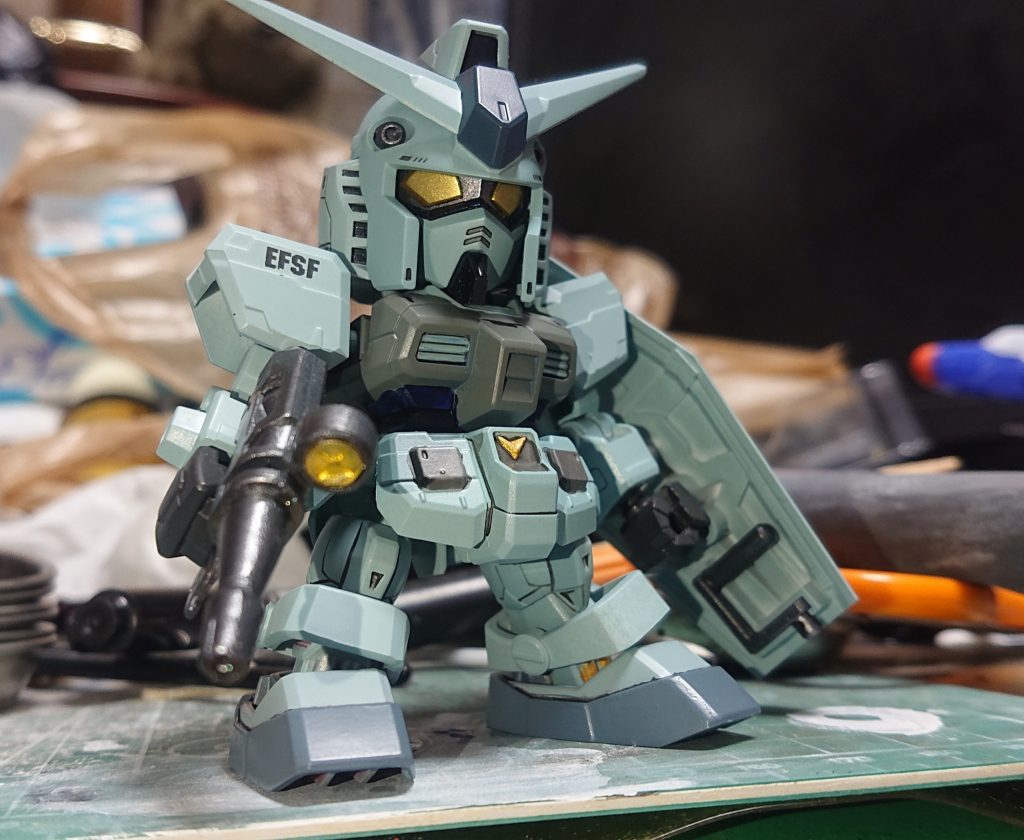 SDでもアオリはいいですね。顔がパーツ分けされてるのがSDCSの良いところだと思います。